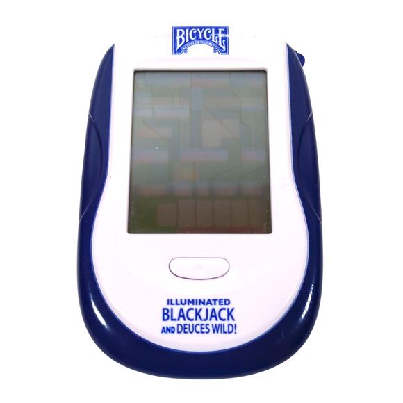 Bicycle Blackjack Deuces Wild Handheld Game 2005 Illuminated Used Good Tested - Picture 1 of 3